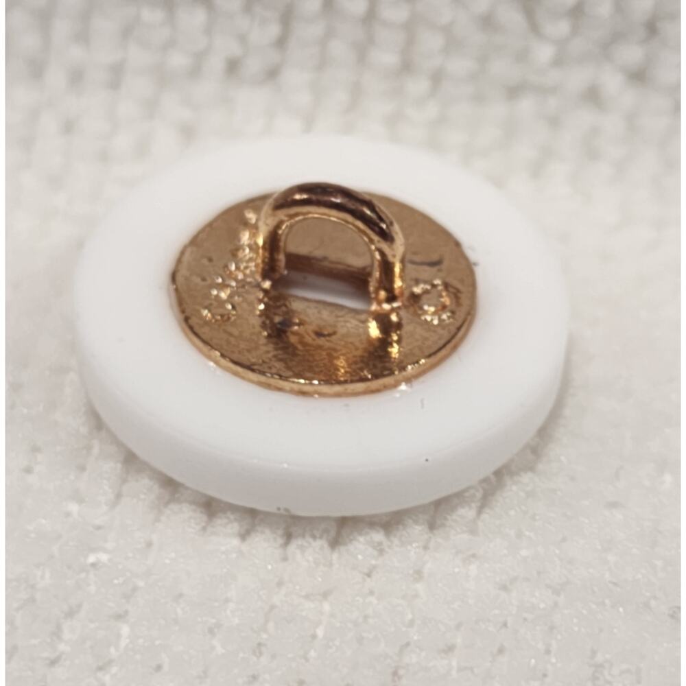 White & Gold CC Button - Picture 8 of 12